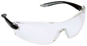 Bügel-Schutzbrille Bollé mit farblosen, - kratzfesten, beschlagfreien Polycarbon.