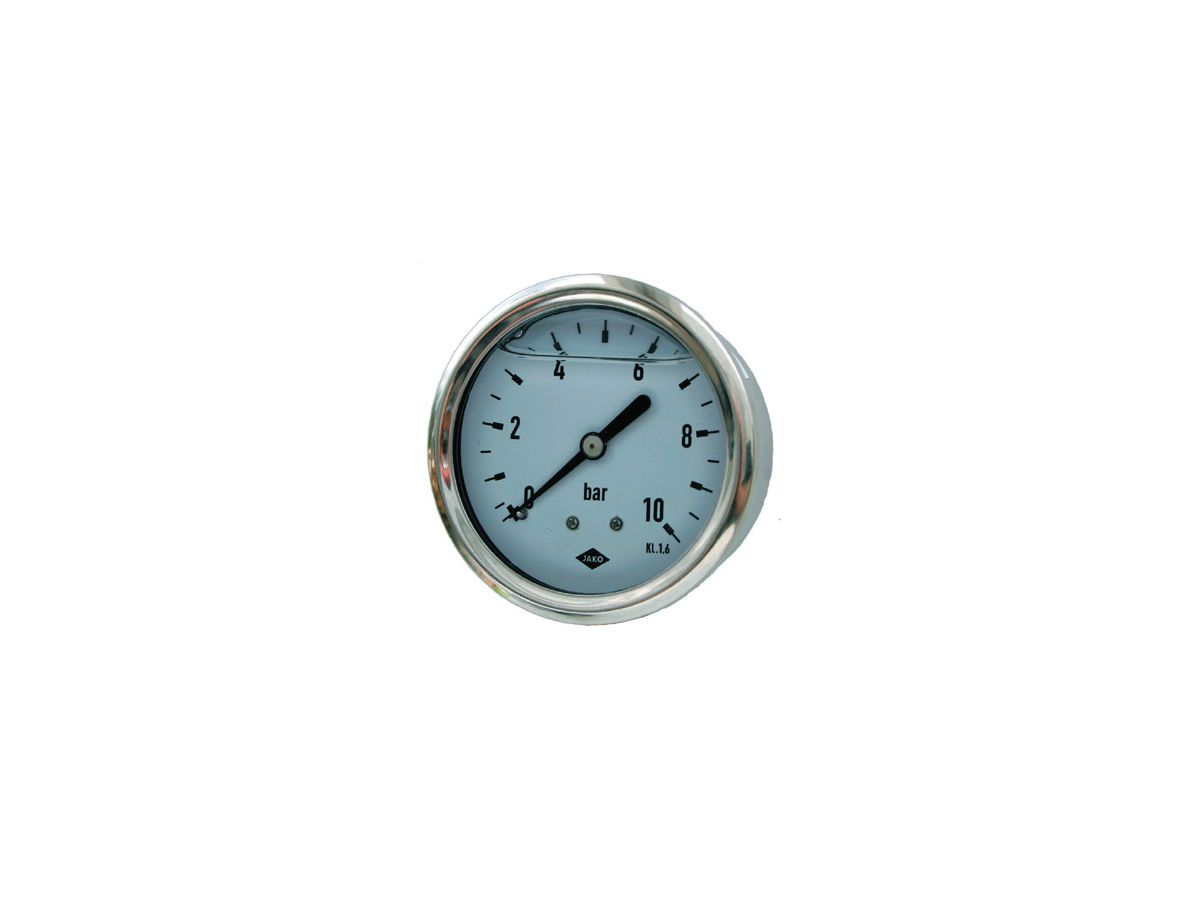 Glyzerin-Manometer D63x100 bar - Anschluss hinten 1/4" Boy Nr.83