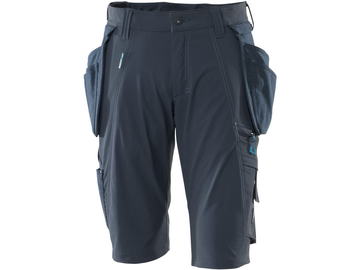 MASCOT Advanced Shorts, Grösse C44 - schwarzblau, abnehmbare Hängetaschen