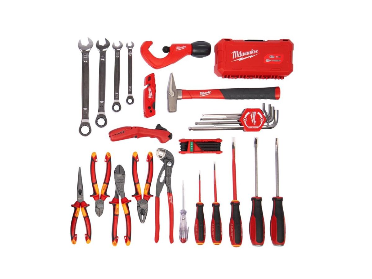 Werkzeugkoffer Installateur SET 73-tlg. - Milwaukee im PACLOUT Koffer