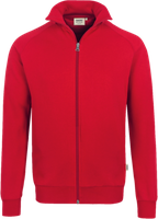Sweatjacke College Gr. 2XL, rot - 70% Baumwolle, 30% Polyester, 300 g/m²