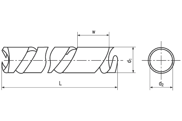 Spiralband polyäthylen schwarz