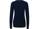 Damen-V-Pullover Prem.-Cotton XS tinte - 100% Baumwolle