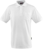 Borneo Polo Shirt weiss Gr. M - 60% Baumwolle / 40% Polyester