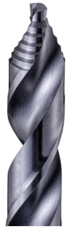 Spiralbohrer HSS-Co5 DIN 338 TiAN - 3-kant Schaft, mit Kreuzanschliff