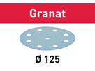 Schleifscheibe  STF D125/8 P180 GR  10X - Festool Granat, (Pack à 10 Stk.)