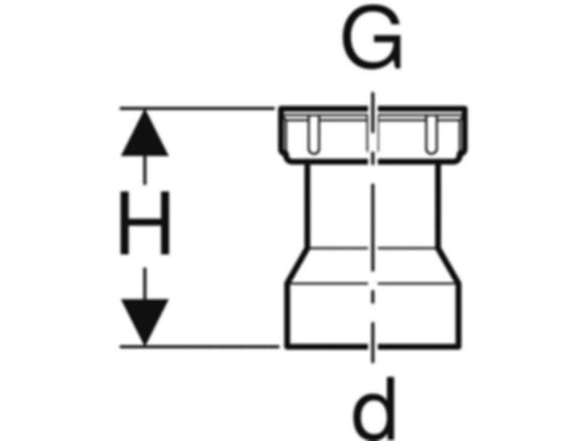 Geberit PE Verschraubungsbördel - 11/2" / 40