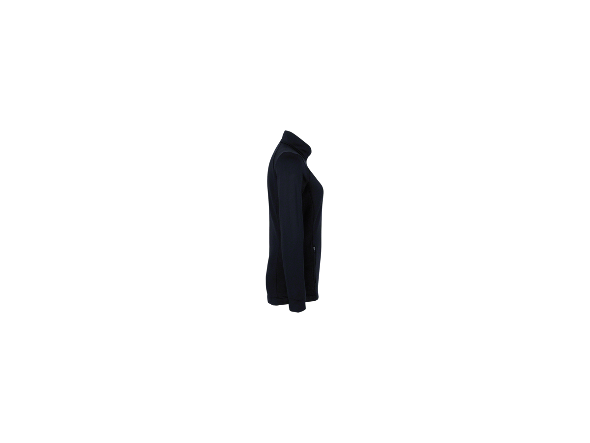 Damen-Tec-Jacke Gr. L, schwarz - 52% Polye. 38% Polya. 10% Elast. 235g/m²