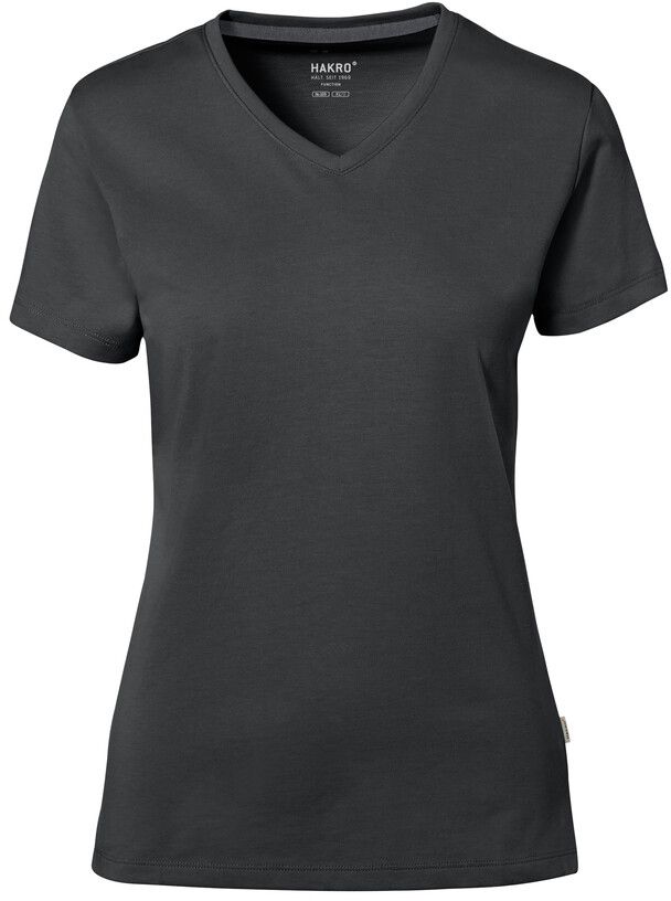 Damen V-Shirt Cotton Tec - 50% CO / 50% PES, 185 g/m²