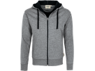 Kapuzenjacke Bonded 2XL grau mel./tinte - 75% Polyester, 25% Baumwolle, 340 g/m²