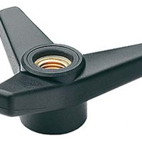 Dreisterngriffe Elesa VB.639 FP - Thermoplast schwarz
