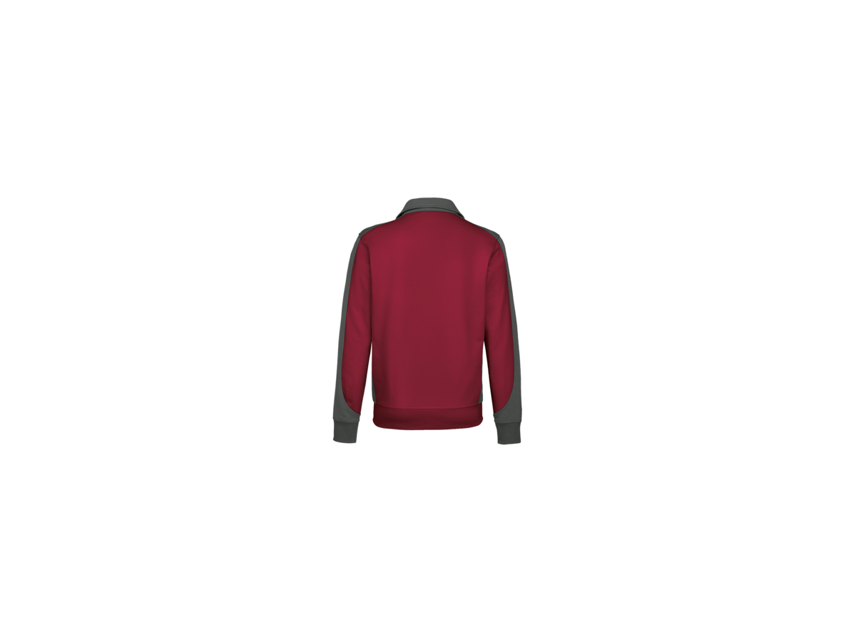 Sweatjacke Contr. Perf. XS weinrot/anth. - 50% Baumwolle, 50% Polyester, 300 g/m²