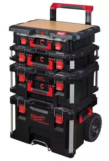 Arbeitsplatte Packout aus Holz - Milwaukee, Nutzlast 22 kg.