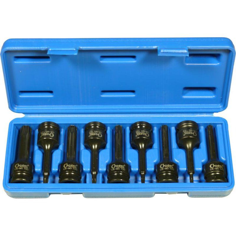 Kraftsteckschlüssel-Satz Condor 9-tlg. - 1/2" Torx T20-T60