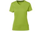 Cotton Tec Damen V-Shirt, Gr. XS - kiwi