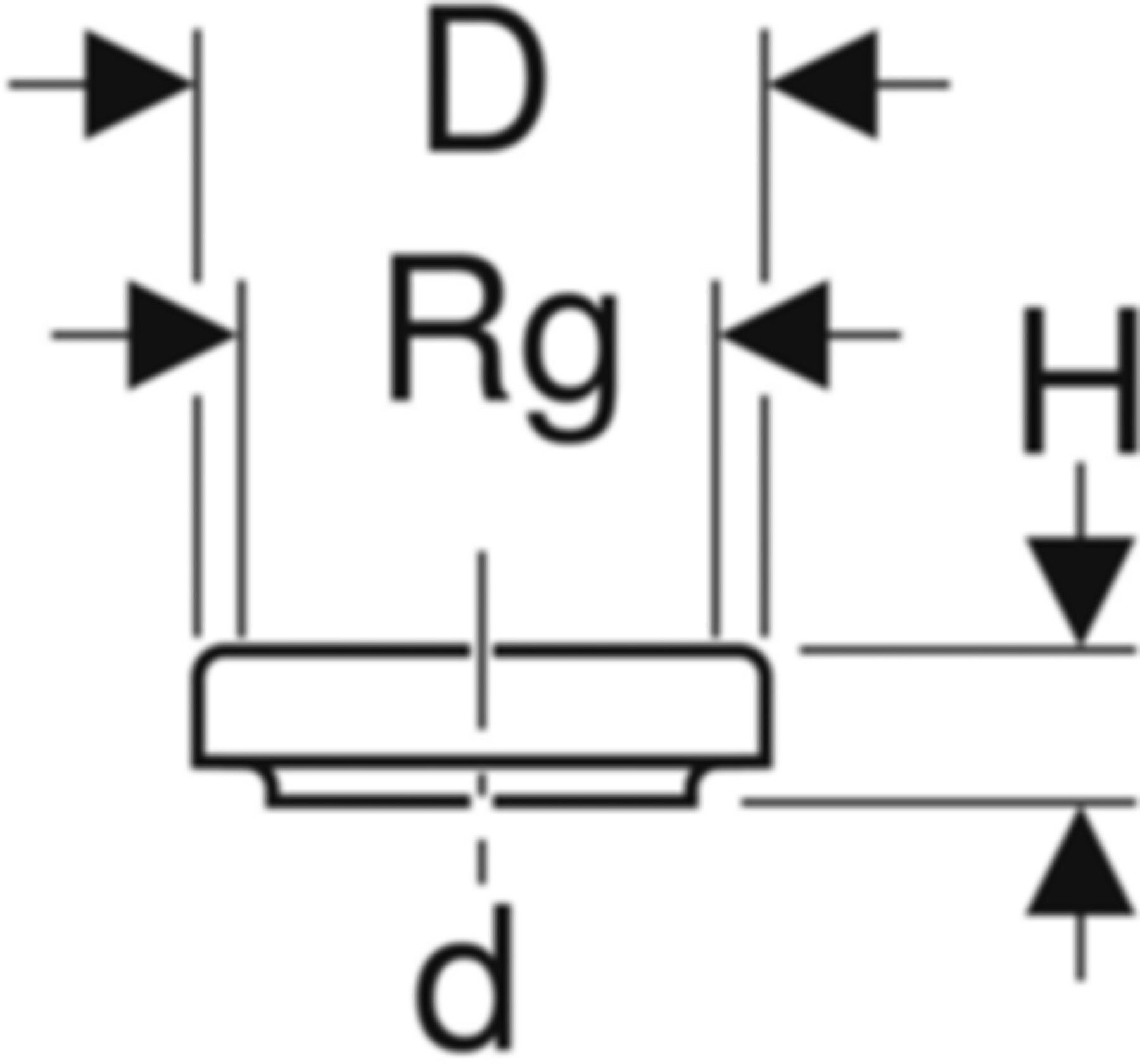 Geberit PE Stutzen mit Verschlusskappe - kurz