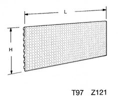 Rückwand mit Rundlochung
