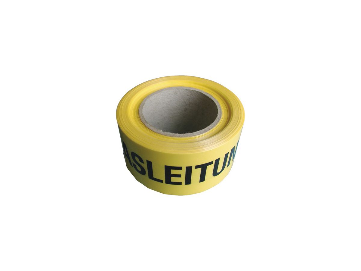 Warnband "Achtung Fernwärmeleitung" gelb - Breite 100 mm in Rollen à 250 m