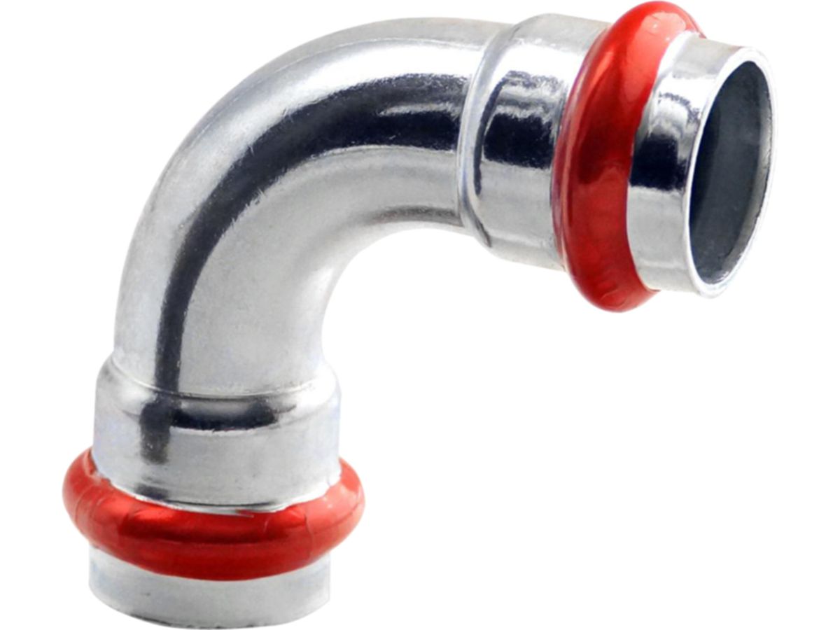 Bogen EUROTUBI 90° V-Profil C-Stahl 28mm