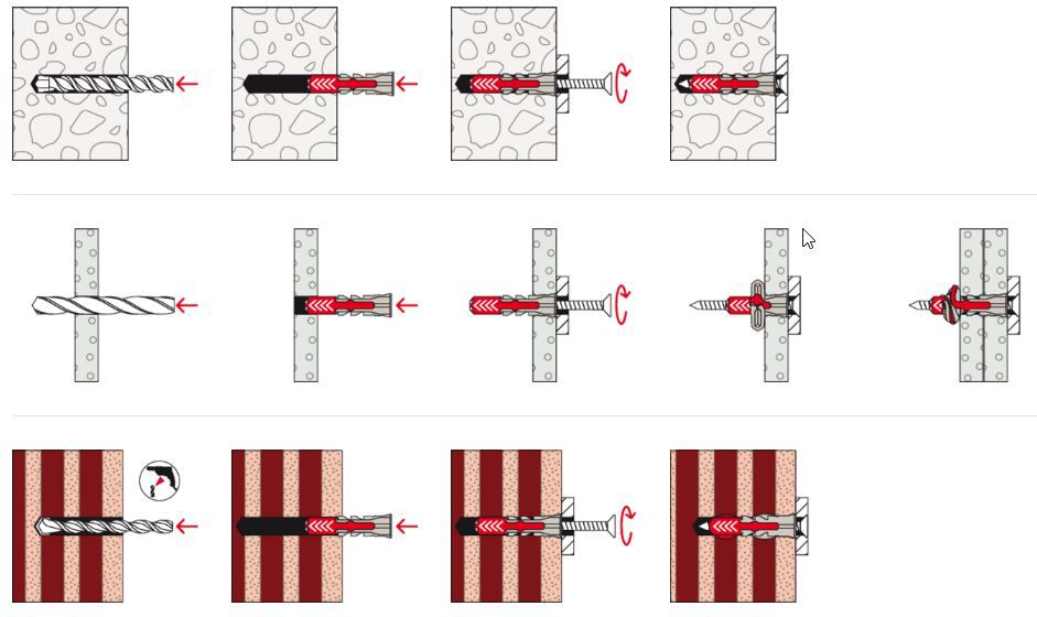 fischer DUOPOWER Universaldübel - Nylon