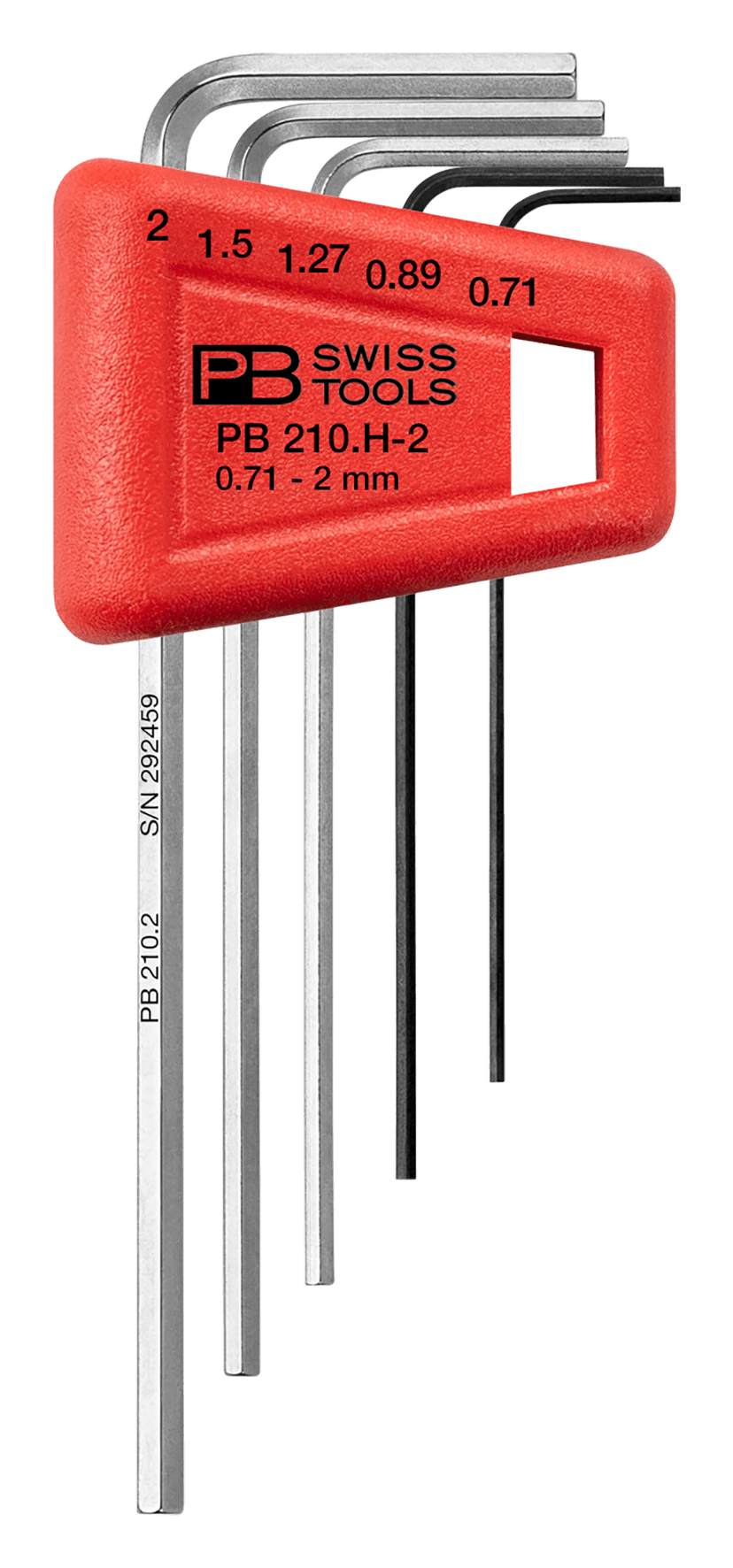 Winkelschraubenzieherset PB 210 bis Gr.2 - 5 teilig in Kunststoffhalter