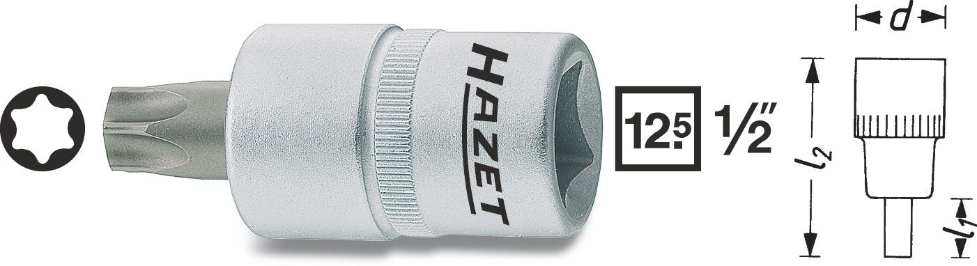 Schraubendreher Torx 992 HAZET - 1/2"