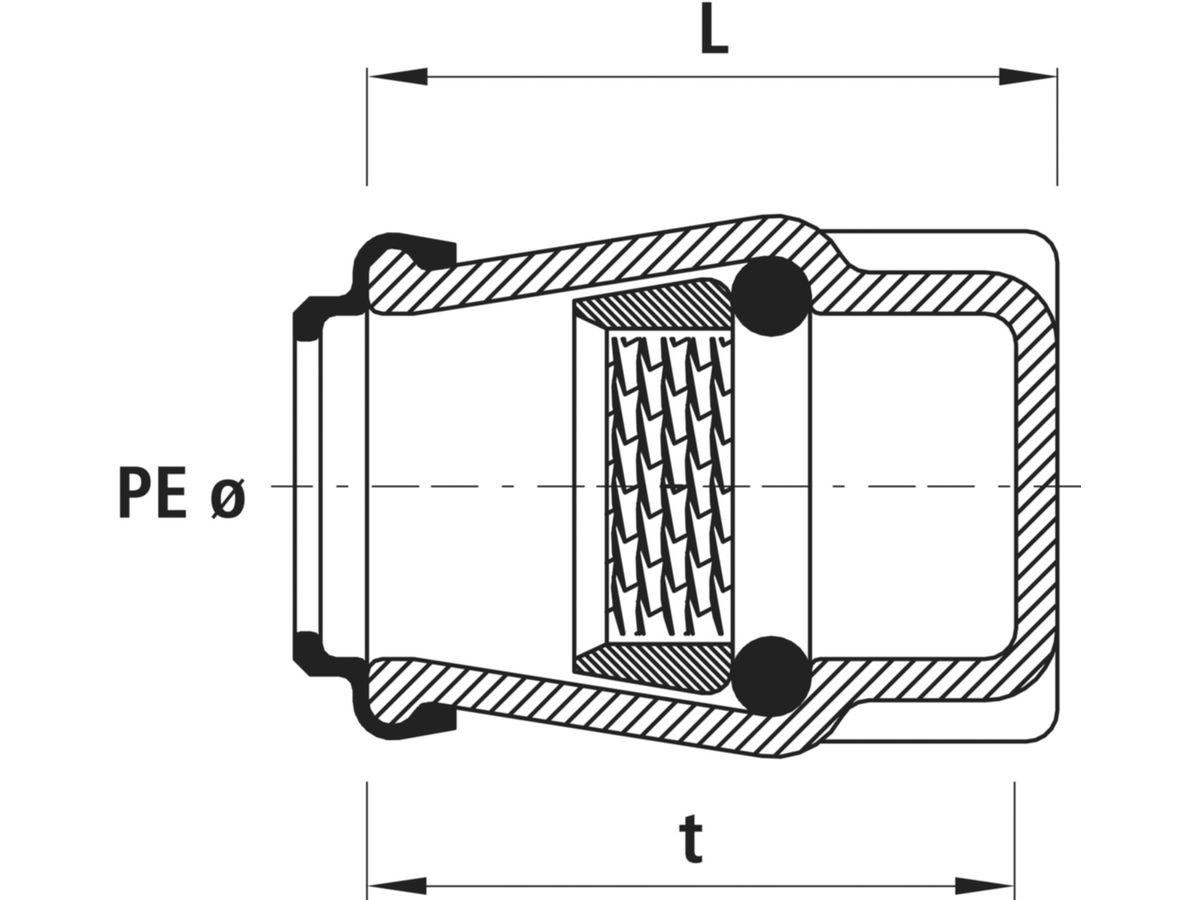 End-Steckfitting Hawle
