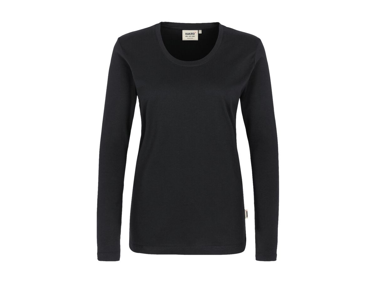 Klassisches Longsleeve-Shirt mit Rund- - hals-Ausschnitt. 100 % Baumw. Gr. XS-3XL