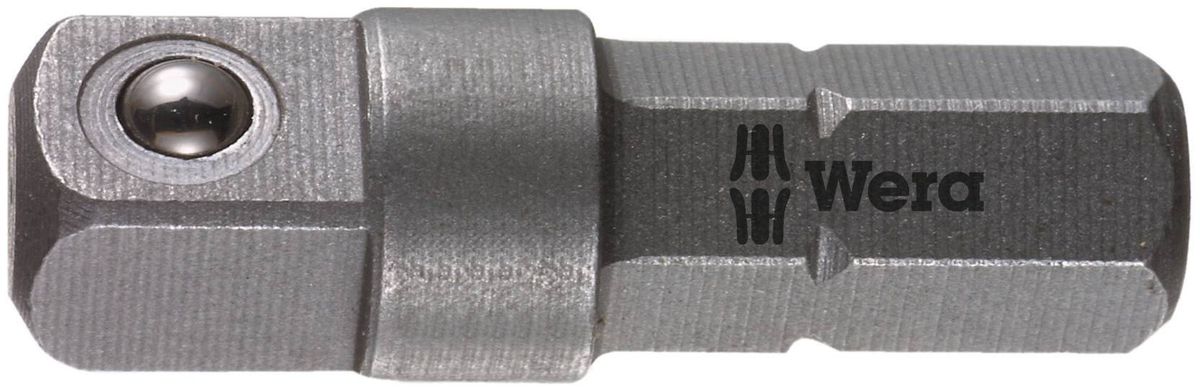 Adapter WERA 1/4" 4-kant x 6-kant aussen - L= 25 mm