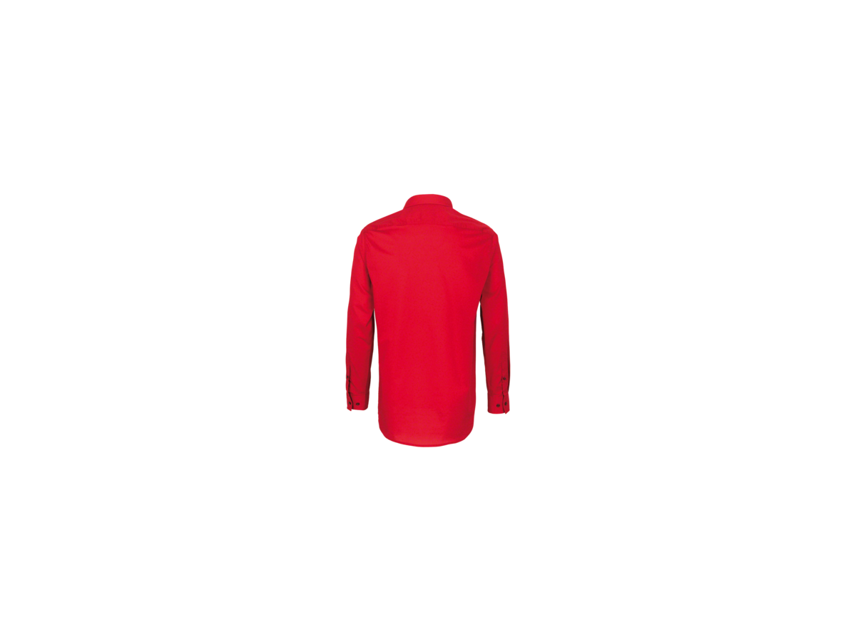 Hemd 1/1-Arm Performance Gr. 3XL, rot - 50% Baumwolle, 50% Polyester, 120 g/m²