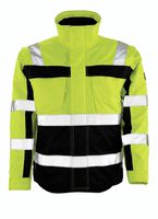 Loreto Pilotjacke fl-gelb/marine Gr. 2XL - 100% Polyester Fluoreszie. m. Reflexstr.
