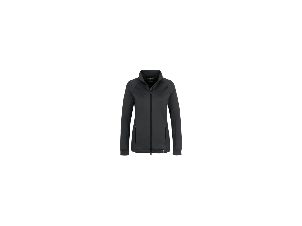 Damen-Tec-Jacke Gr. XS, anthrazit - 52% Polye. 38% Polya. 10% Elast. 235g/m²