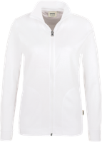 Damen-Interlockjacke Gr. 2XL, weiss - 100% Baumwolle, 220 g/m²