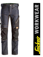 FlexiWork Denim Arbeitshose - schwarz, EN 14404