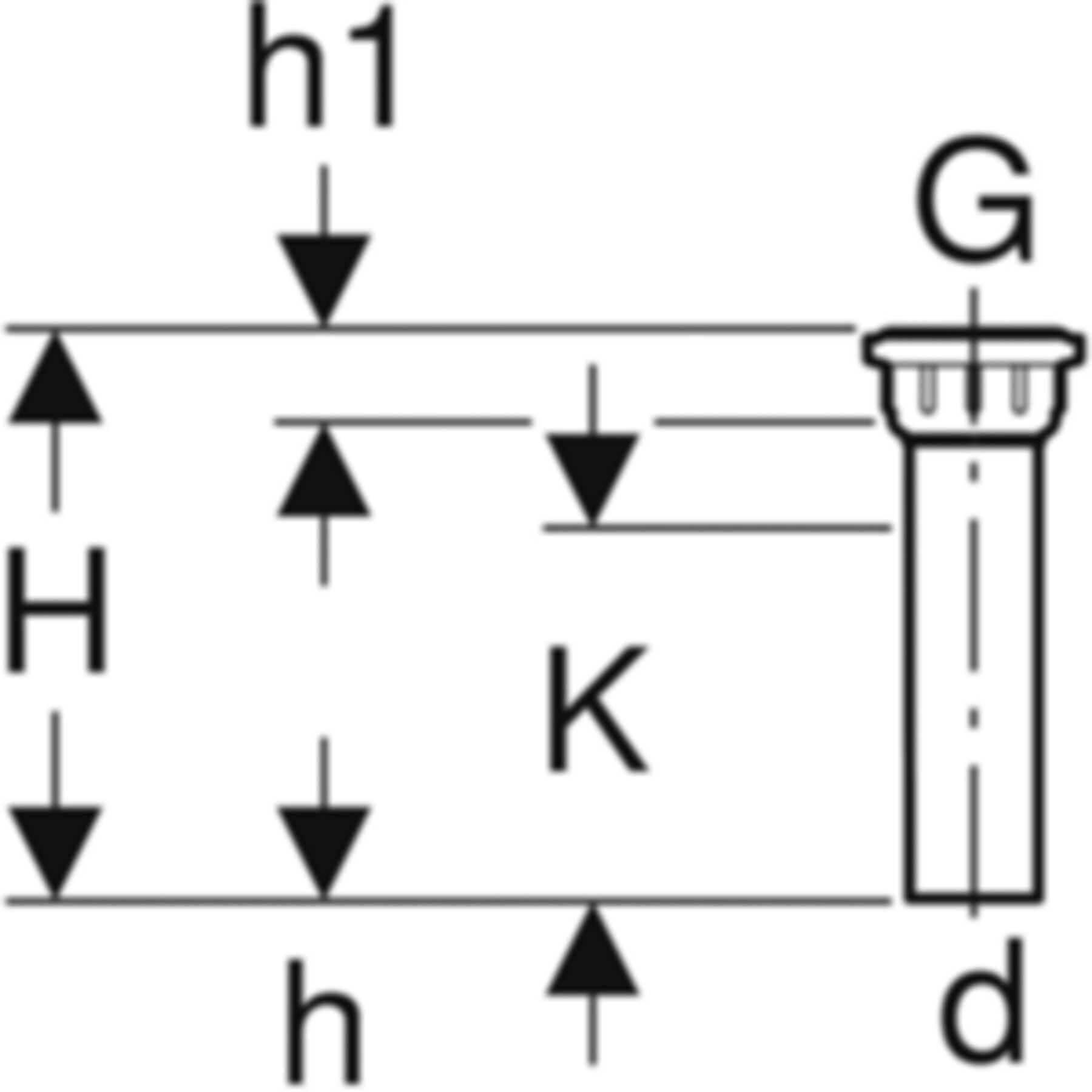 Geberit PE Anschlussstutzen für Sifon - Flacher Dichtungsrand mit Innengewinde
