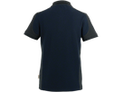 Damen-Polosh. Contr. Perf. L tinte/anth. - 50% Baumwolle, 50% Polyester, 200 g/m²