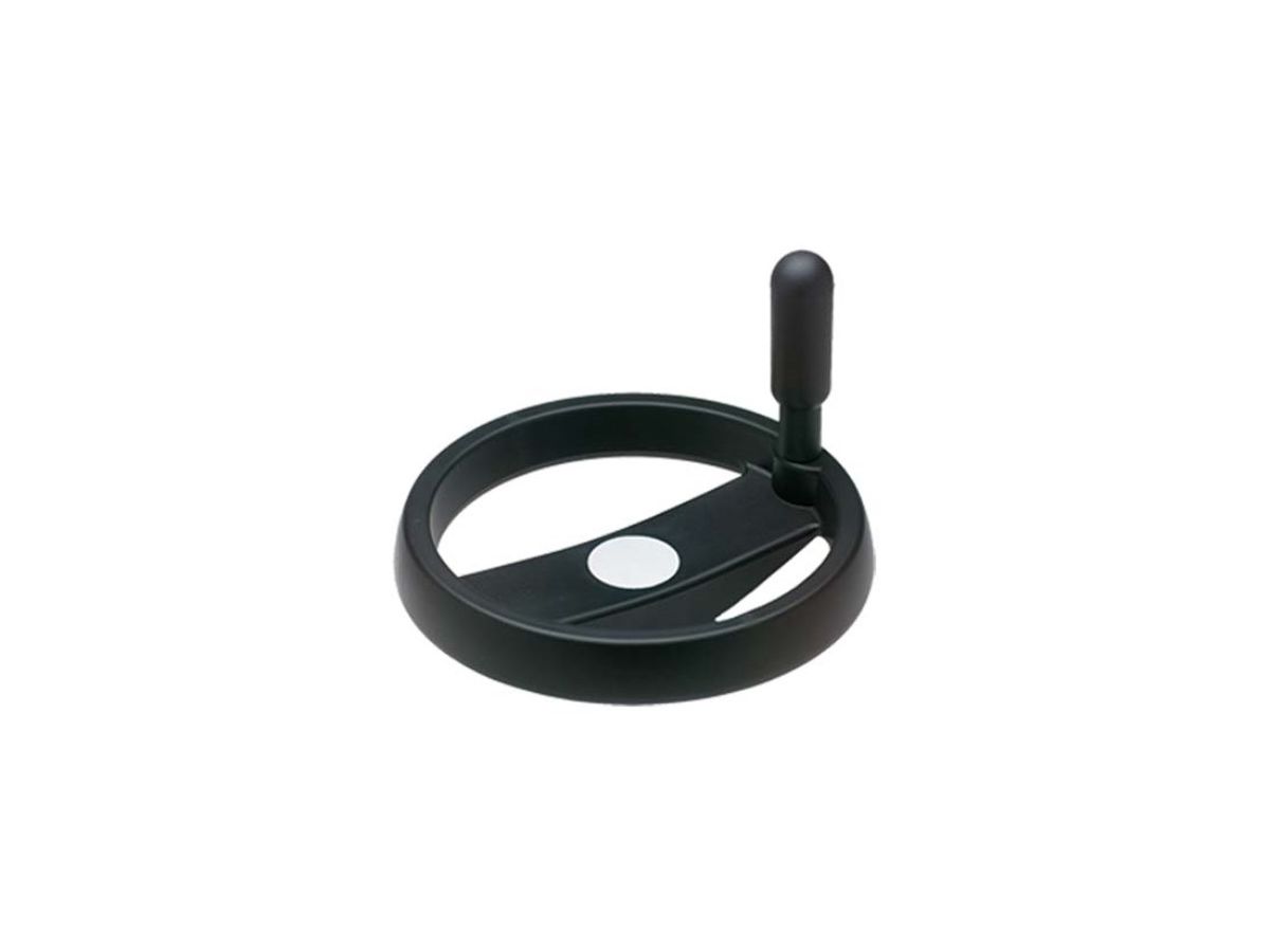 Zweispeichenhandräder Elesa VRTP+I - mit drehbarem Griff Thermoplast schwarz