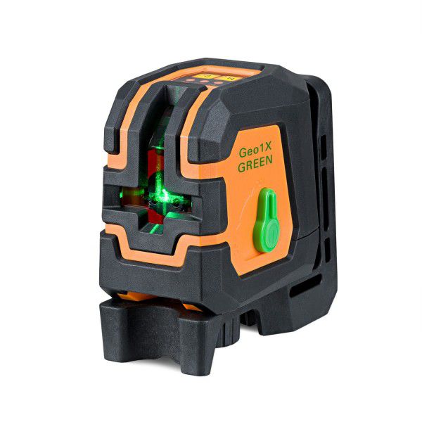 Kreuzlinien Laser grün GEO1X-Green SET - Arbeitsbereich bis 30m, inkl. Stativ