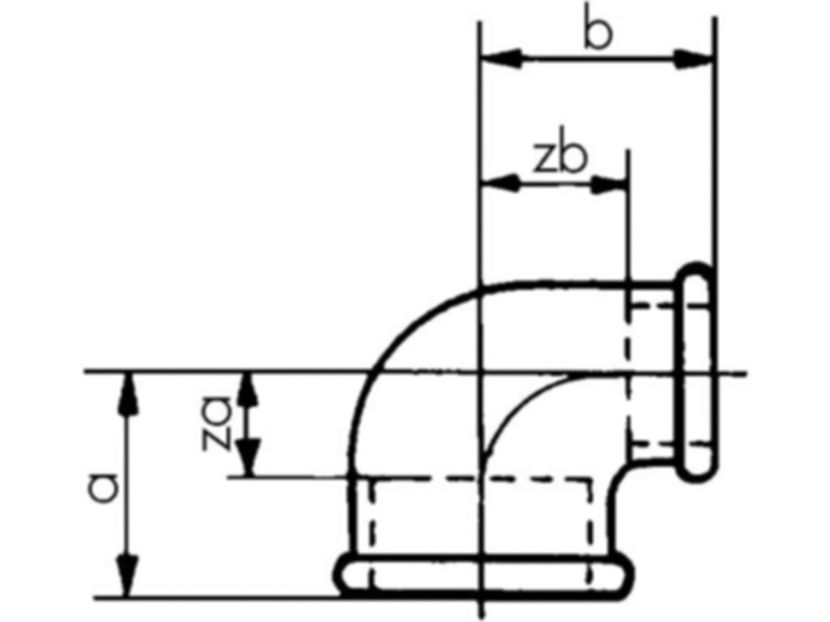 Winkel 90° +GF+ Serie 8000