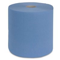 Putztuchrolle blau 2-lagig (VP 2 Rollen) - Breite 29 cm, ca. 1000 Abrisse à 35 cm
