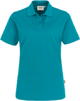 Damen-Poloshirt Top Gr. 2XL, smaragd - 100% Baumwolle, 200 g/m²