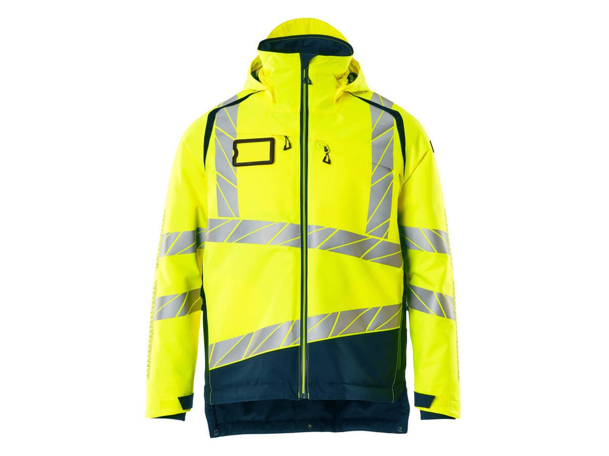 Winterjacke mit CLIMASCOT-Futter Gr. 2XL - hi-vis gelb/petrol