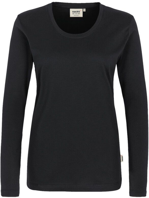 Klassisches Longsleeve-Shirt mit Rund- - hals-Ausschnitt. 100 % Baumw. Gr. XS-3XL