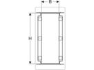 Geberit GIS Nischenablagebox - mit Einlegeböden