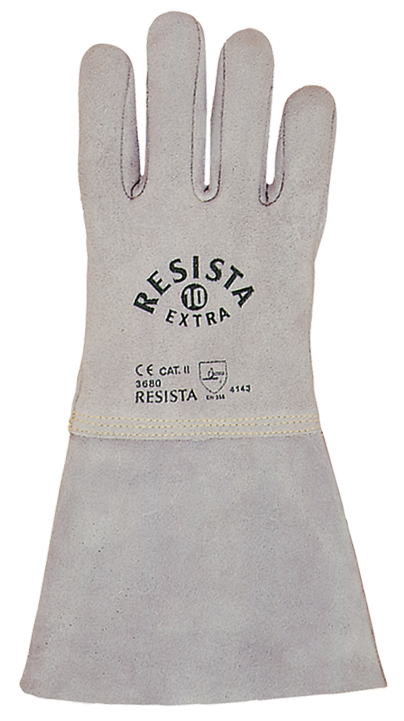 Schweisserhandschuhe Resista-extra - Lederstulpe 35 cm. lang