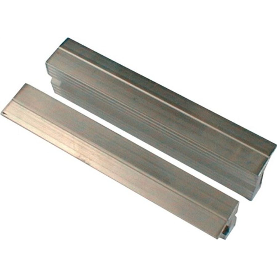 Schraubstockbacke ALU 120 mm - mit Rillenprofil
