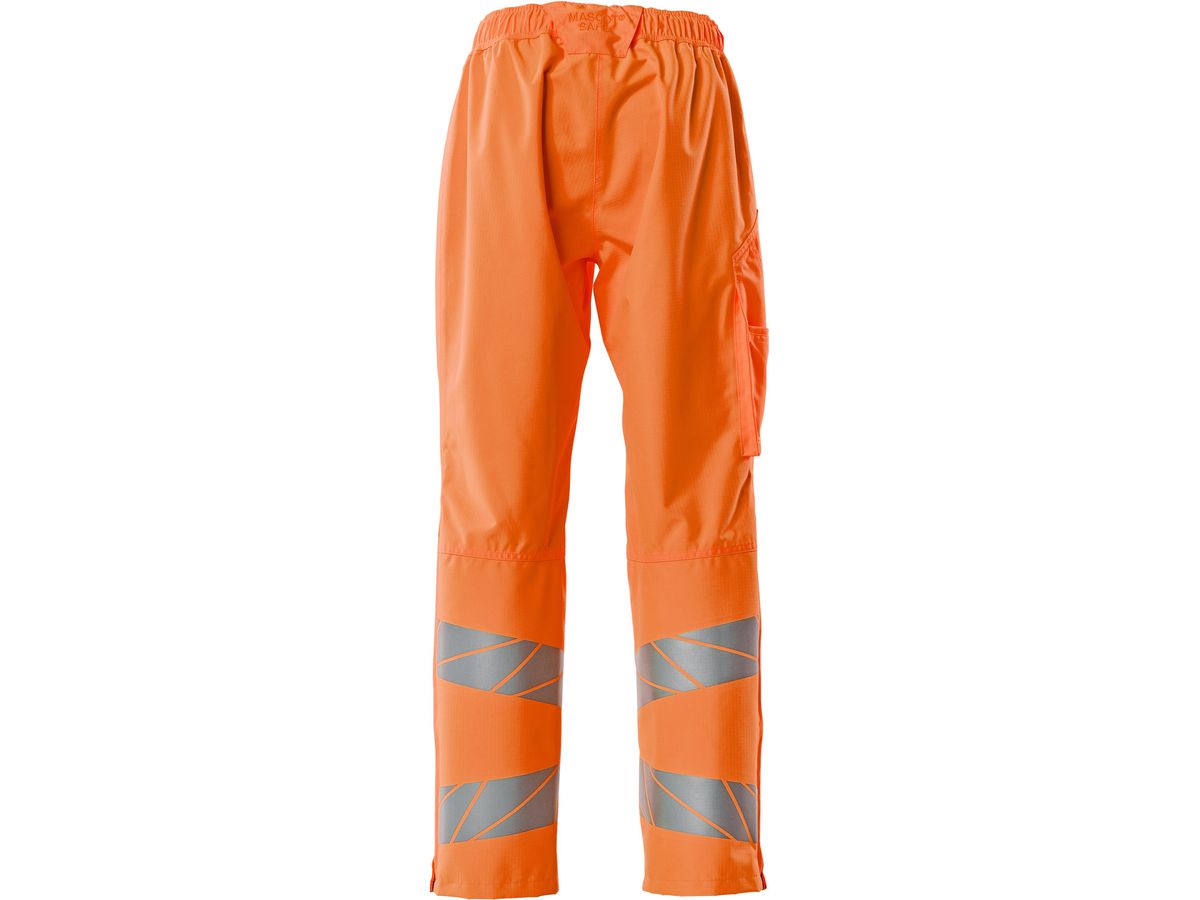 Überziehhose, Gr. XL - hi-vis orange, mit leichtem Futter