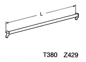 Tragschiene 100 cm verchromt