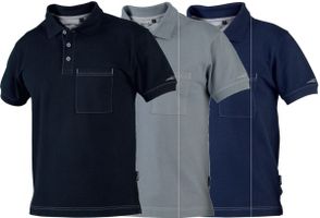 Polo-Shirts WIKLAND 1485 Knopfverschluss - Baumwolle 100%, 240 g/m² m. Brusttasche