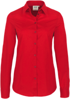 Bluse 1/1-Arm Performance Gr. 2XL, rot - 50% Baumwolle, 50% Polyester, 120 g/m²